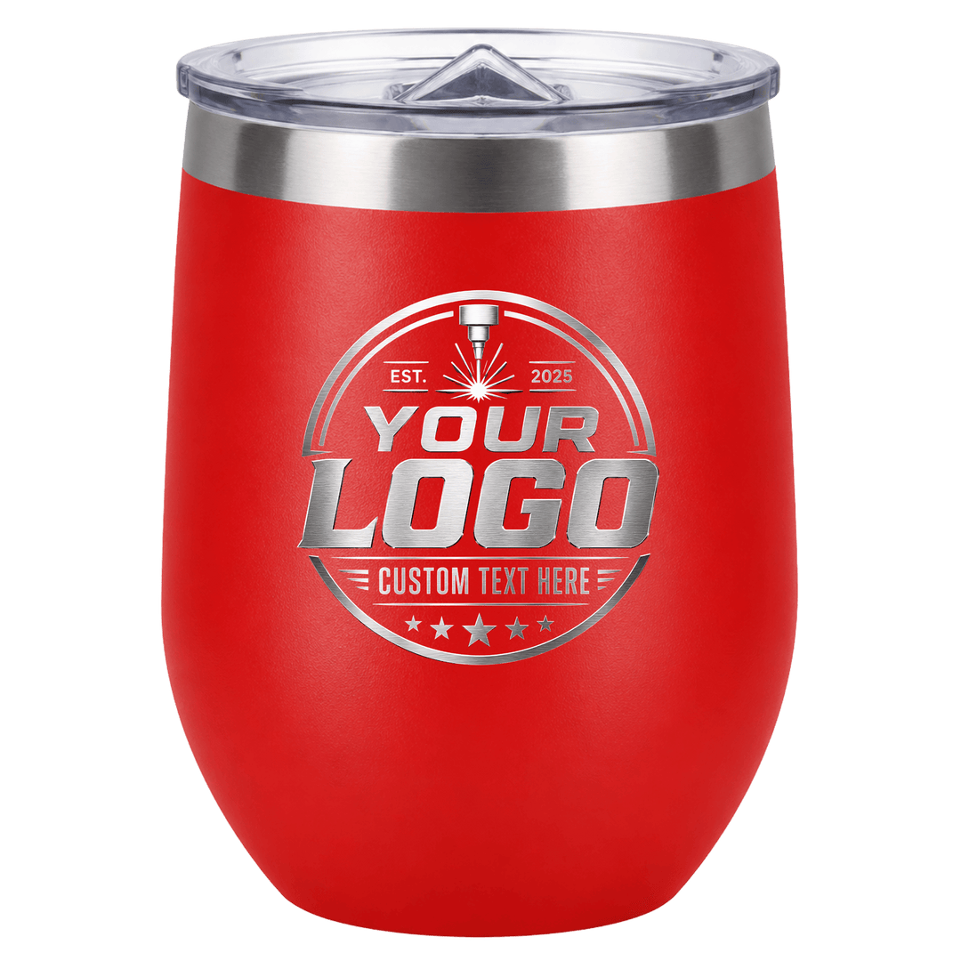 Personalized Laser Engraved | 12 oz Stainless Steel Wine Tumbler
