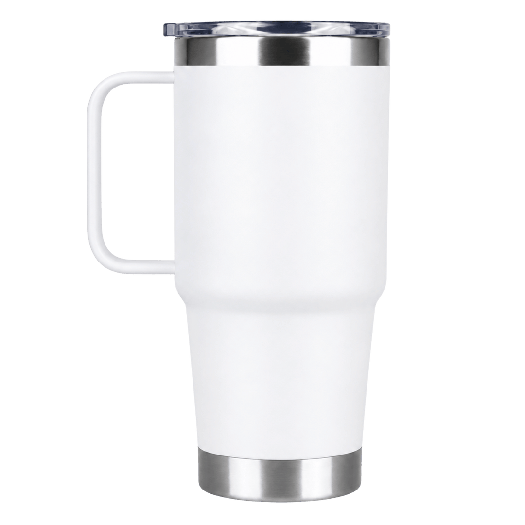 Personalized Laser Engraved 20 oz Insulated Tumbler with Handle