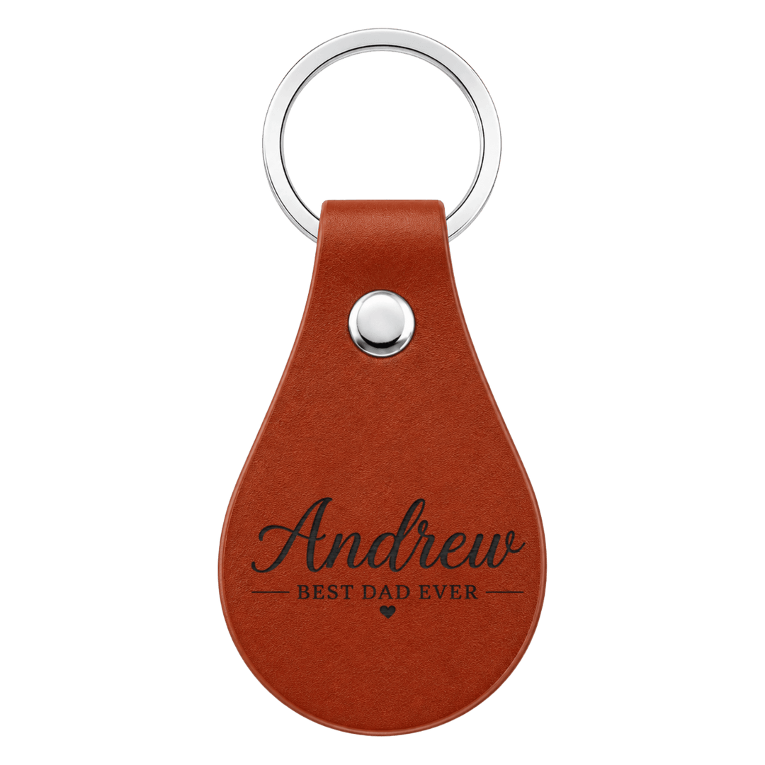 Personalized Wooden &amp; Leather Keychains | Custom Laser Engraved
