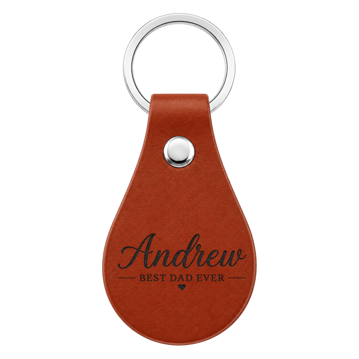 Personalized Wooden &amp; Leather Keychains | Custom Laser Engraved