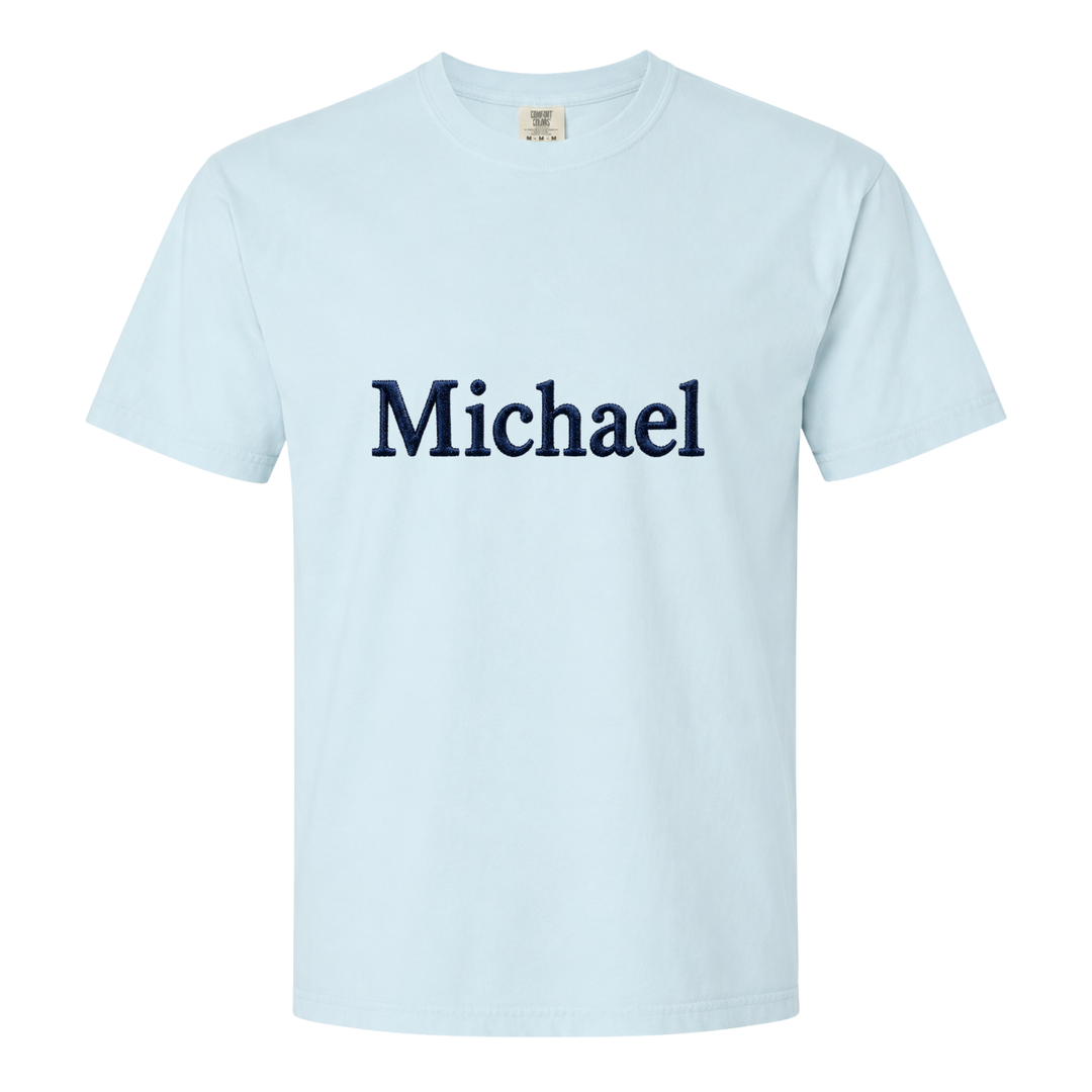 Comfort Colors 1717 Heavyweight Personalized Embroidered Unisex T-Shirt