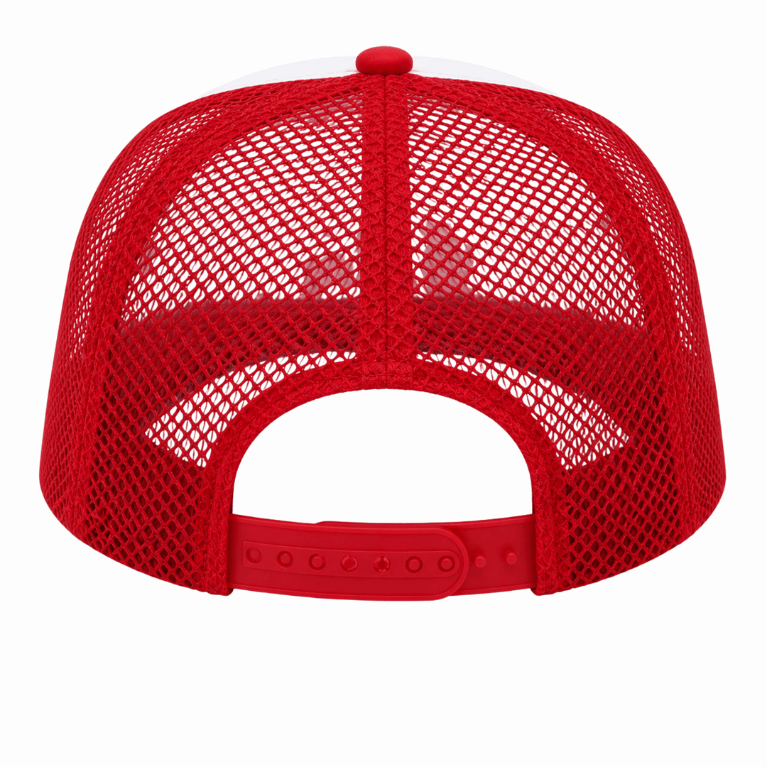 Personalized OTTO CAP 5-Panel Mid Profile Mesh Back Trucker Hat – Custom Embroidered Name &amp; Text Snapback