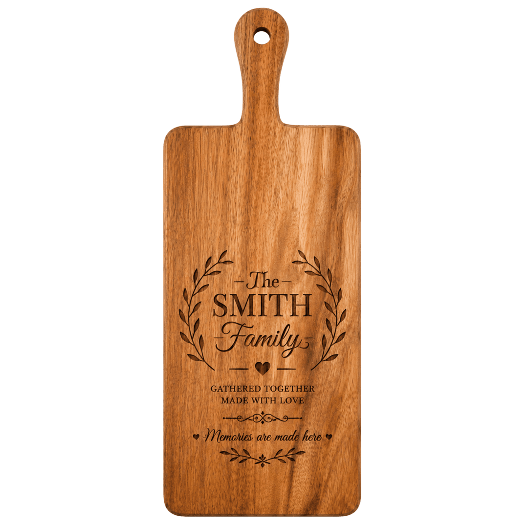 Personalized Wood Cutting Board – Custom Laser Engraved Chopping Board