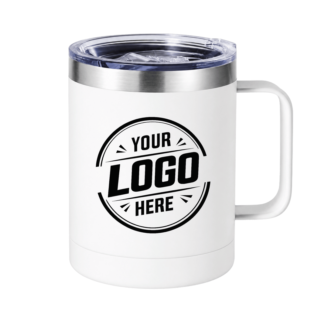 Custom Full Color Print | 12 oz Stainless Steel Tumbler with Handle