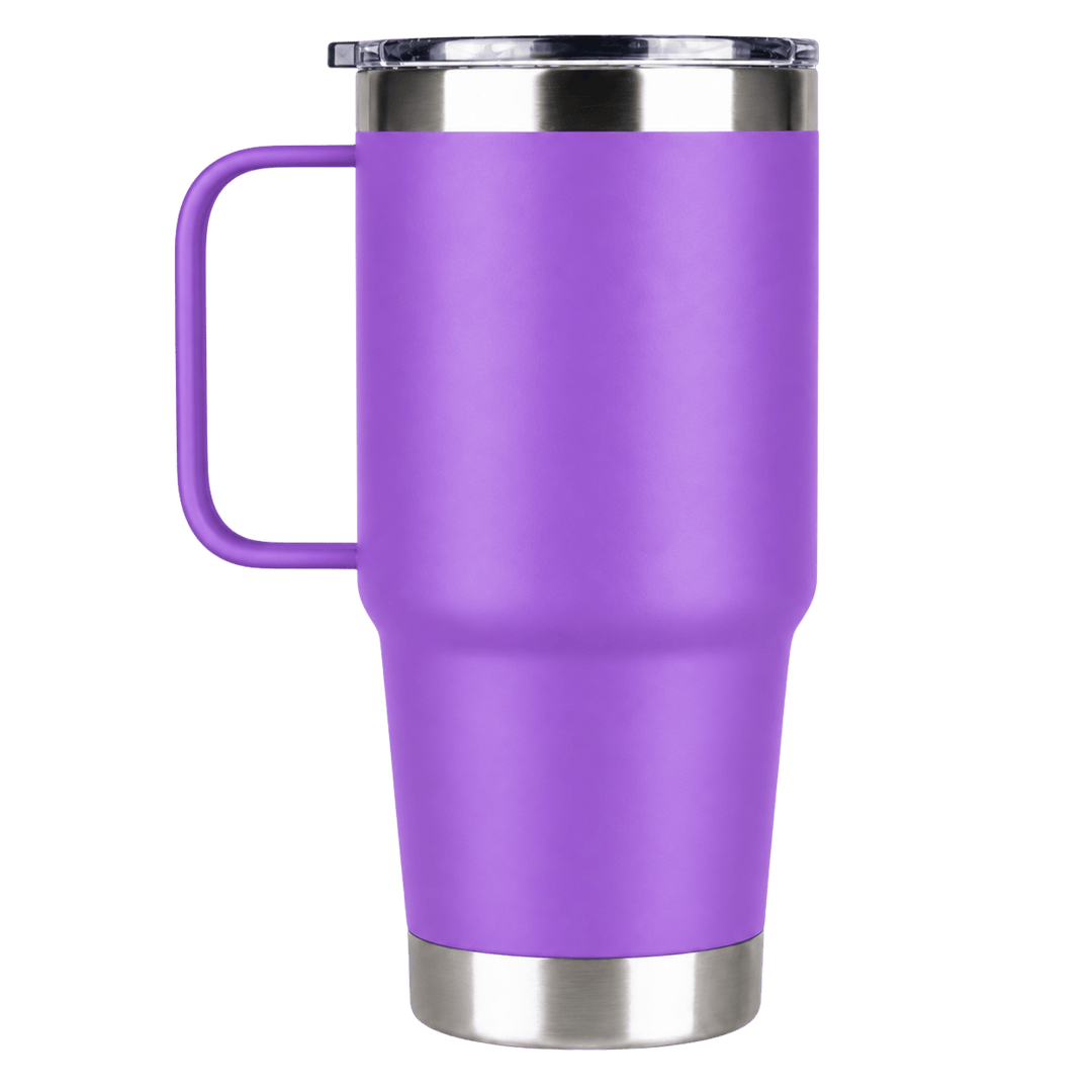 Personalized Laser Engraved 20 oz Insulated Tumbler with Handle