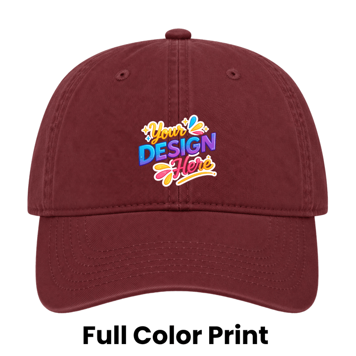 Personalized OTTO CAP 6-Panel Low Profile Dad Hat – Custom Full Color DTF Printed Adjustable Cap