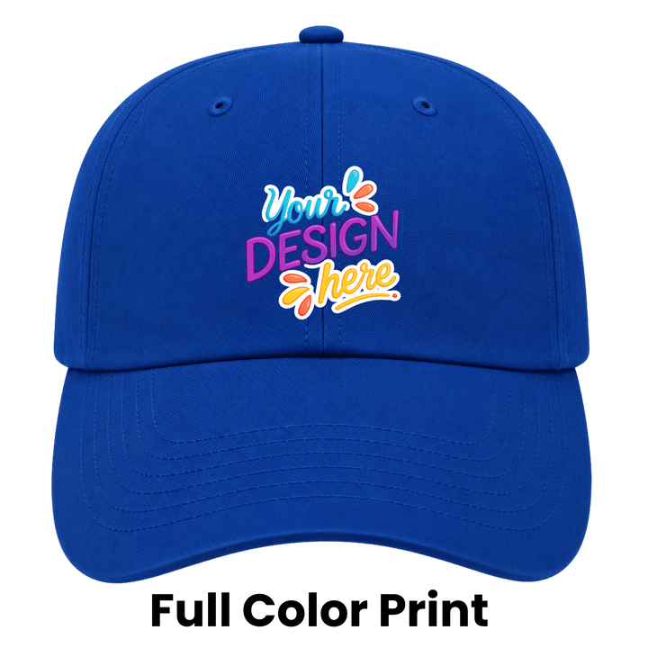 Personalized OTTO CAP 5-Panel Mid Profile Baseball Cap – Custom Full Color DTF Printed Snapback Hat