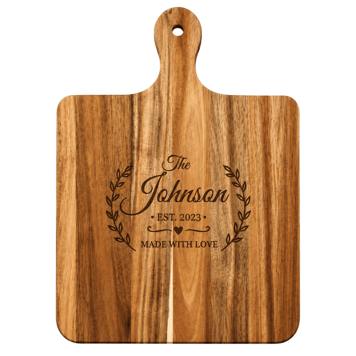 Personalized Wood Cutting Board – Custom Laser Engraved Chopping Board