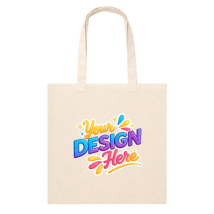 Custom Full Color Canvas Tote Bag | Upload Your Design, Photo or Logo