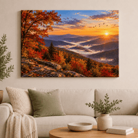 Fall in the Mountains Canvas Wall Art