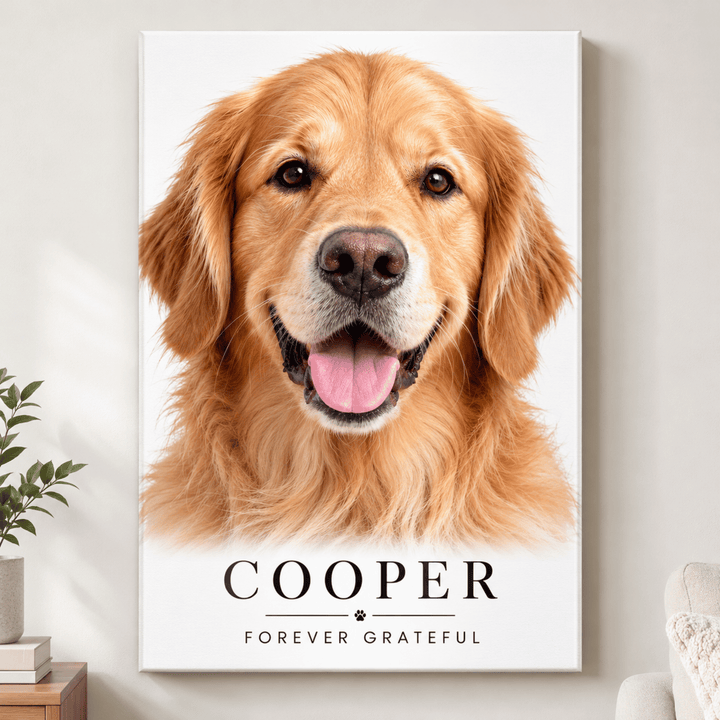 Personalized Pet Photo Canvas – Custom Dog &amp; Cat Portrait Wall Art
