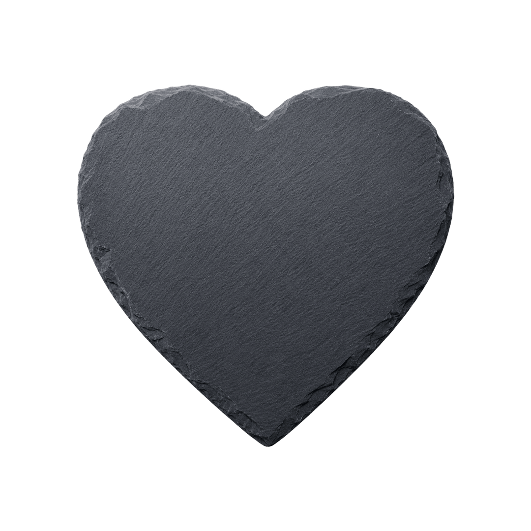 Personalized Natural Slate Coaster – Custom Laser Engraved Stone Drink Coaster