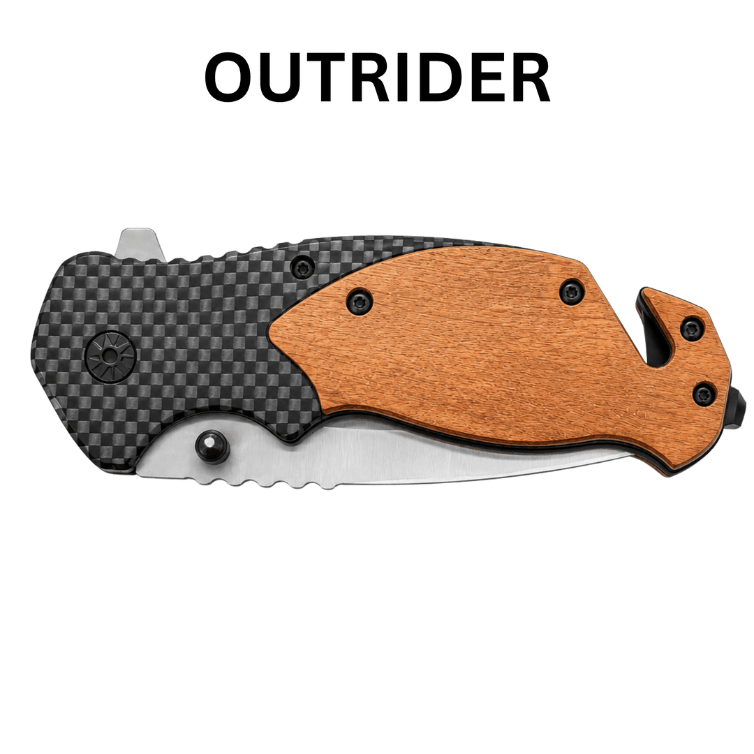 Personalized Engraved Folding Pocket Knife | 7 Wood Handle Models | Custom Name, Monogram &amp; Text | Everyday Carry (EDC) Gift