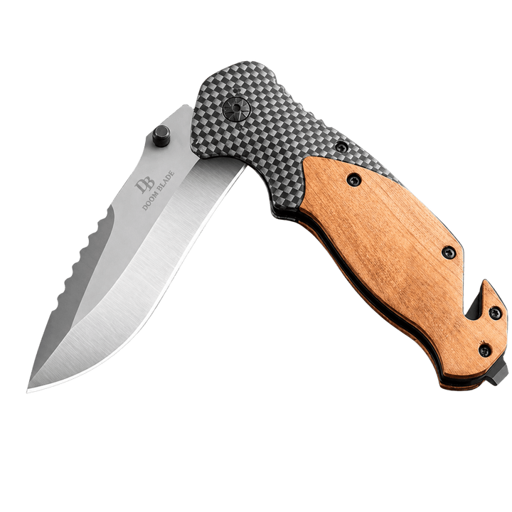 Personalized Engraved Folding Pocket Knife | 7 Wood Handle Models | Custom Name, Monogram &amp; Text | Everyday Carry (EDC) Gift