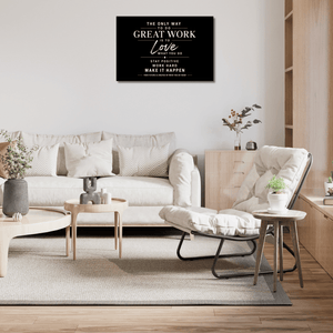 Love What You Do Motivational Canvas Wall Art