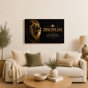 Discipline do it Anyway Canvas Wall Art