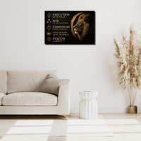 The Lion Mentality Canvas Wall Art