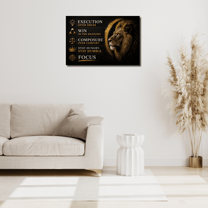The Lion Mentality Canvas Wall Art