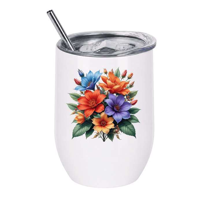 Custom Full Color Print | 12 oz Stainless Steel Wine Tumbler