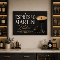 Espresso Martini Studio Cocktail Canvas Wall Art