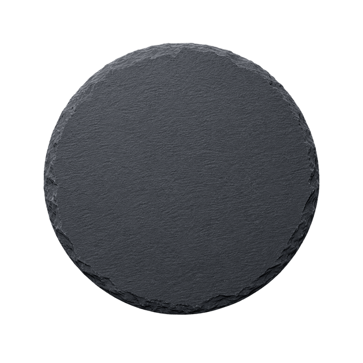 Personalized Natural Slate Coaster – Custom Laser Engraved Stone Drink Coaster