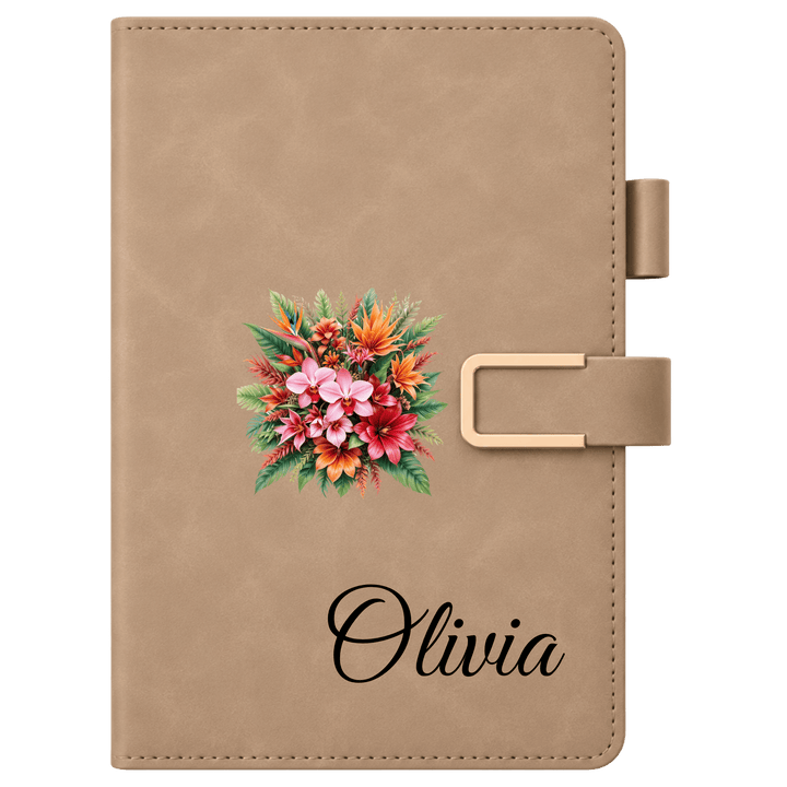 Personalized A5 PU PU Leather Notebook – Custom Full-Color Journal with 200 Lined Pages