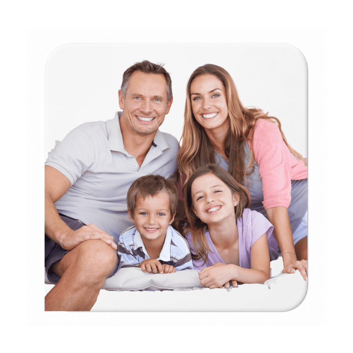 Personalized Ceramic Coasters with Cork Backing – Round &amp; Square | Custom Sublimation Photo Coasters
