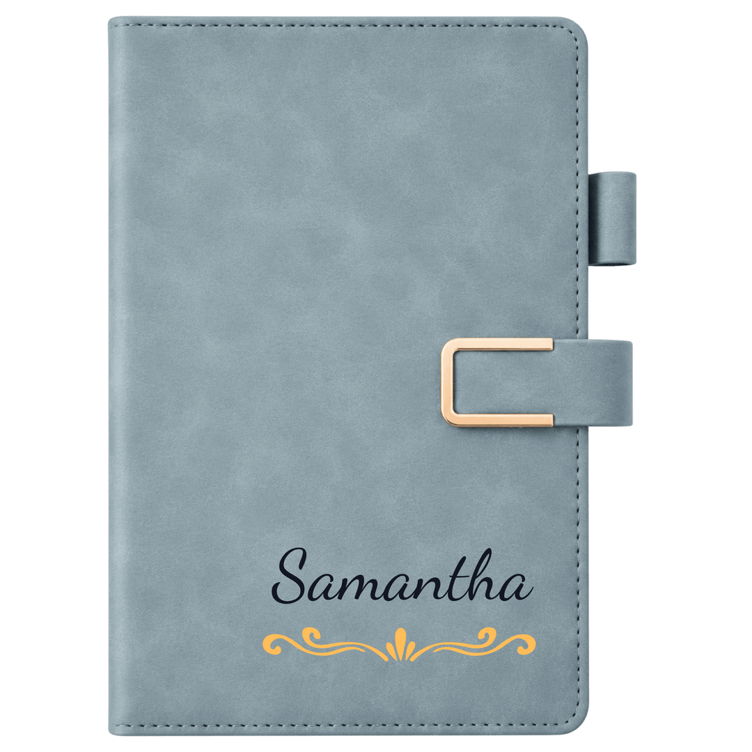 Personalized A5 PU PU Leather Notebook – Custom Full-Color Journal with 200 Lined Pages