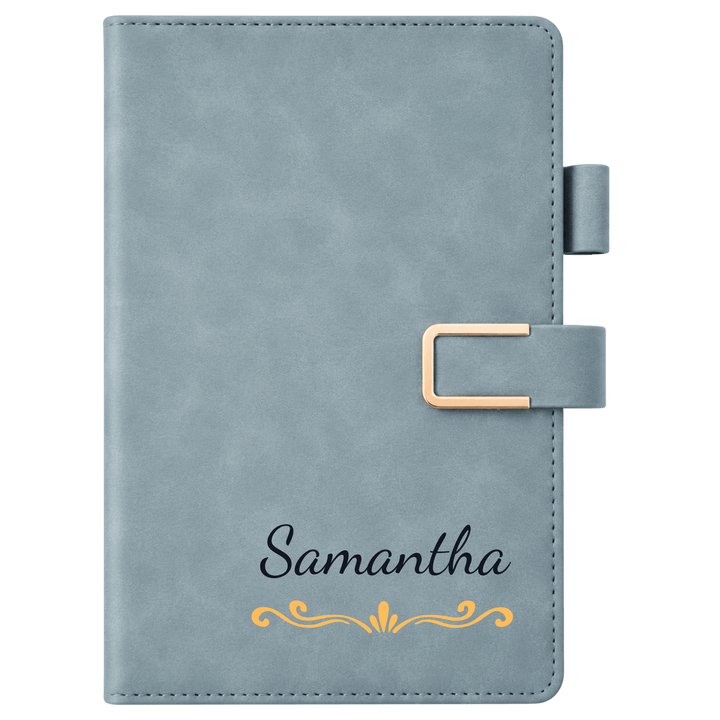 Personalized A5 PU PU Leather Notebook – Custom Full-Color Journal with 200 Lined Pages