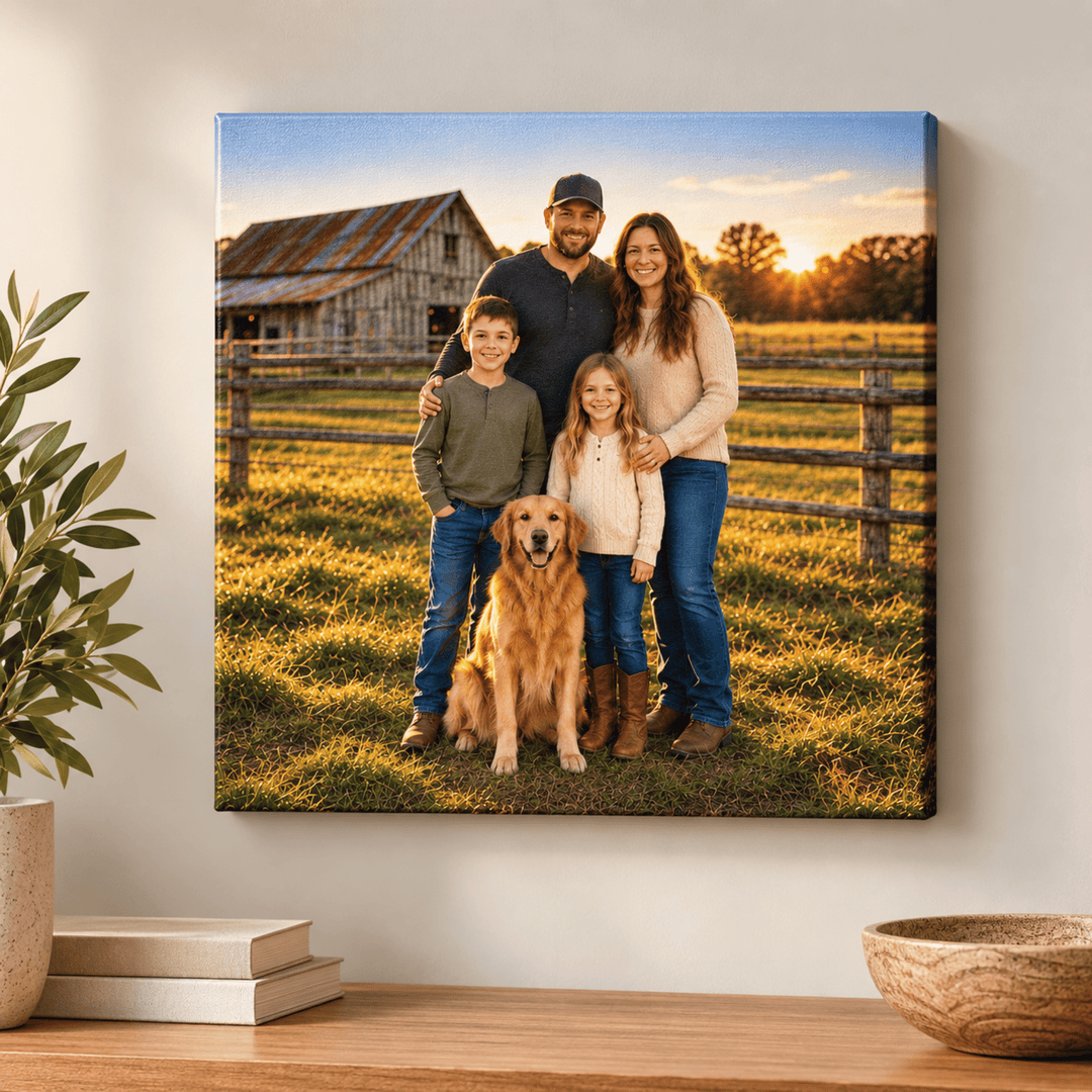 Custom Photo Canvas Print – Personalized Gallery-Wrapped Canvas from Your Photo