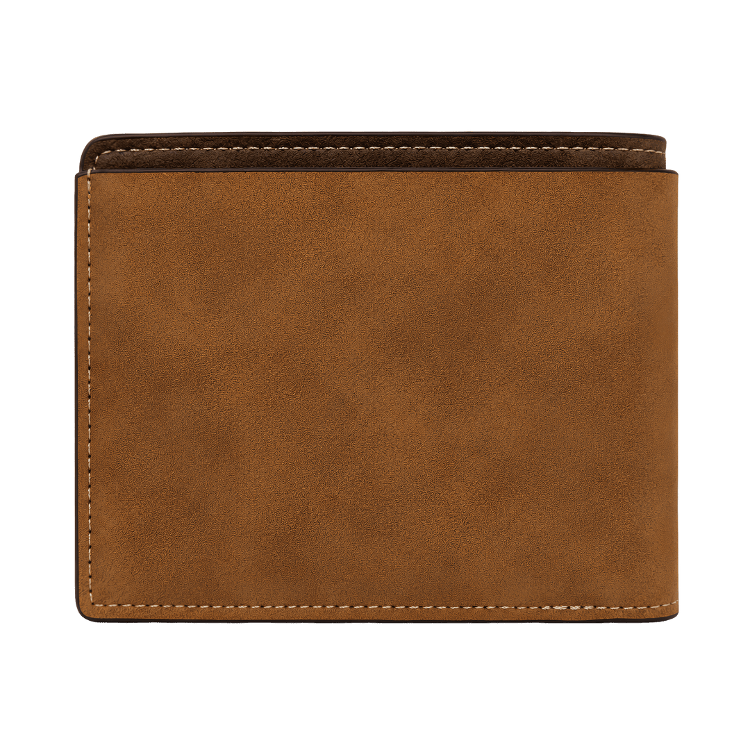 Personalized Leather Wallet | Custom Laser Engraved Bifold Wallet