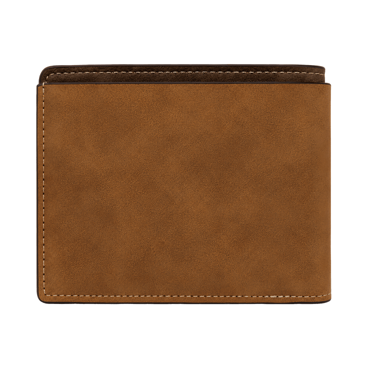 Personalized Leather Wallet | Custom Laser Engraved Bifold Wallet