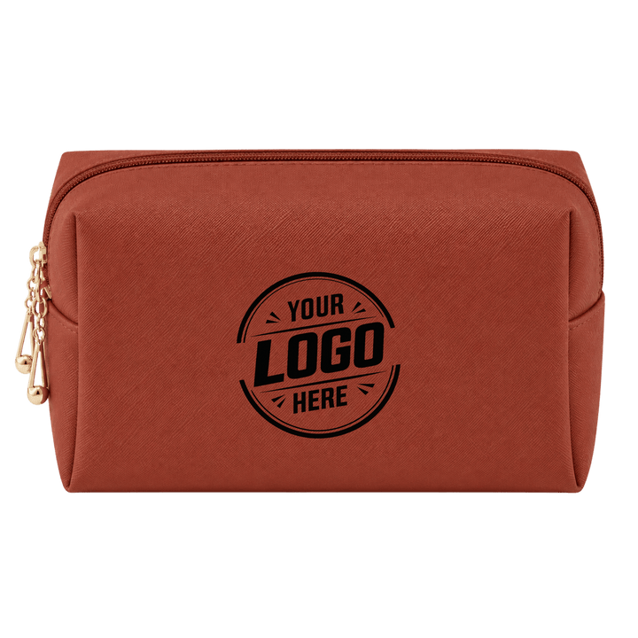 Personalized Makeup Bag | Laser Engraved PU Leather Cosmetic Pouch