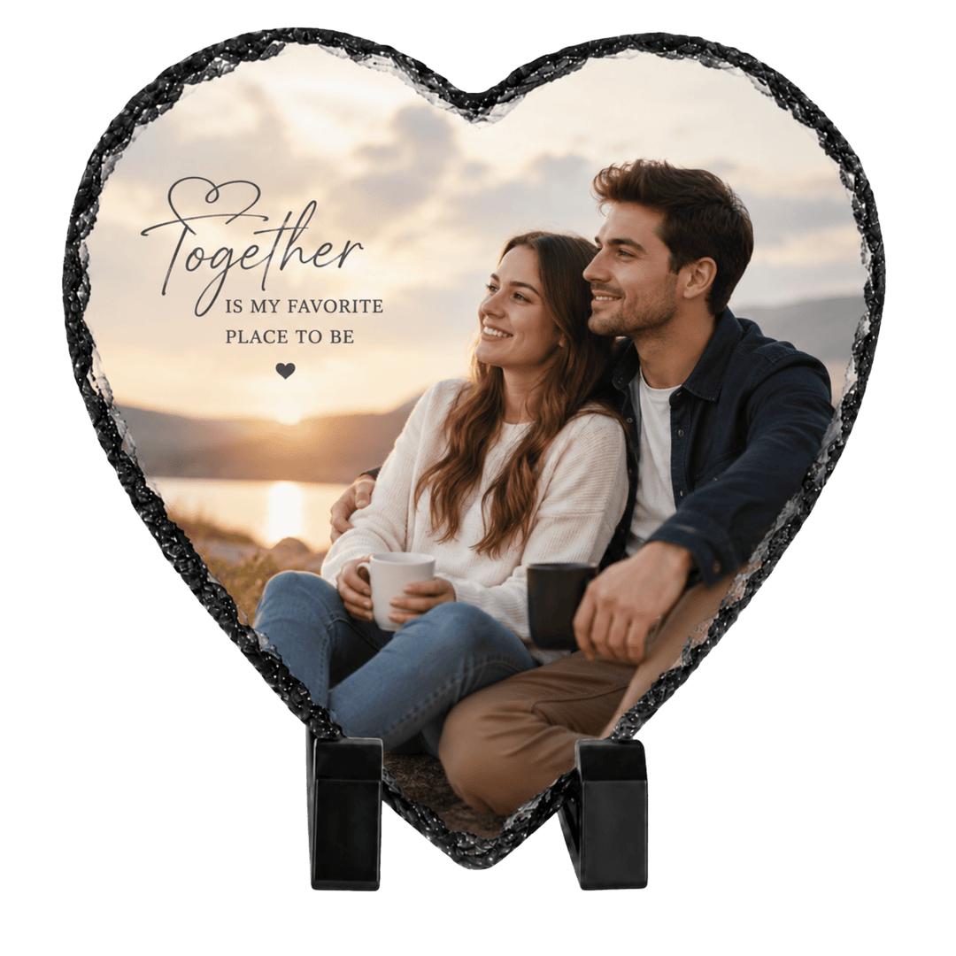 Custom Personalized Photo Rock Slate - Sublimated Full Color Stone Plaque