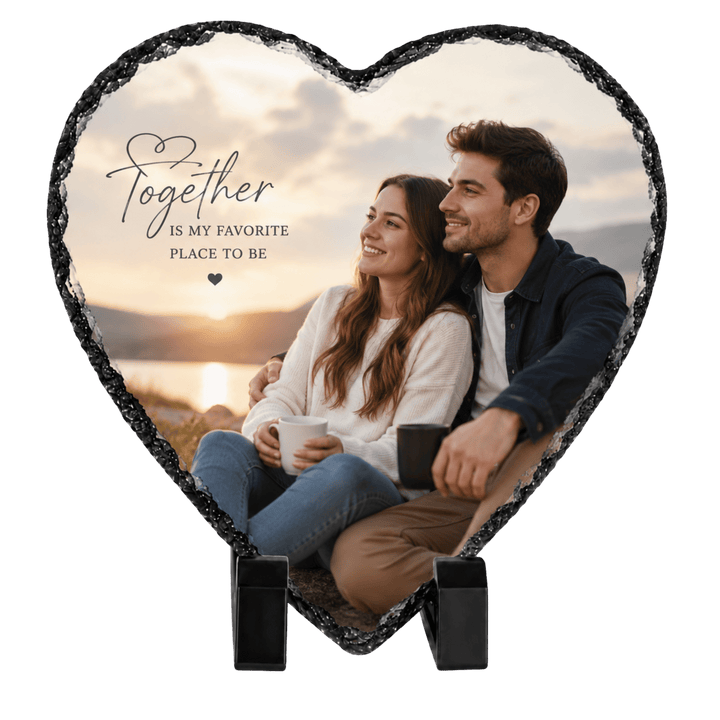 Custom Personalized Photo Rock Slate - Sublimated Full Color Stone Plaque