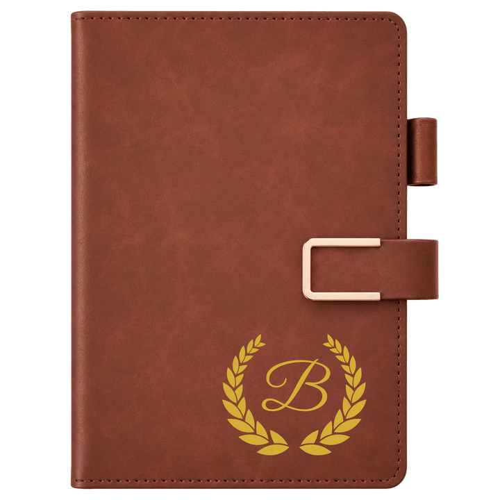 Personalized A5 PU PU Leather Notebook – Custom Full-Color Journal with 200 Lined Pages