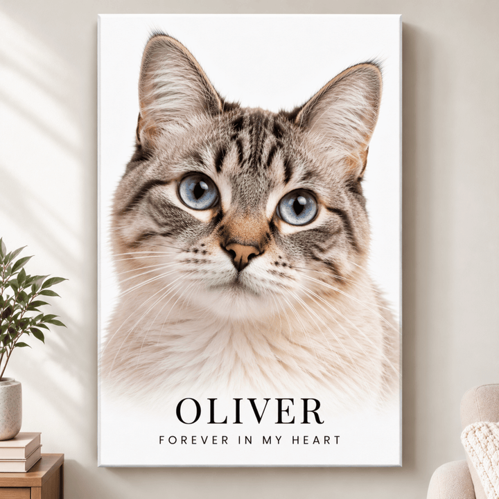 Personalized Pet Photo Canvas – Custom Dog &amp; Cat Portrait Wall Art