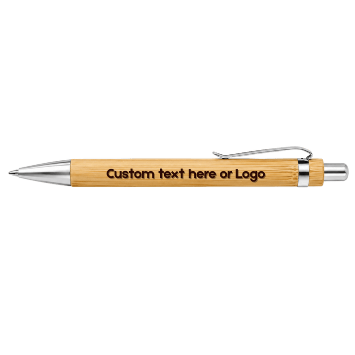 Personalized Pens – Bamboo &amp; Metal Stylus | Custom Laser Engraved