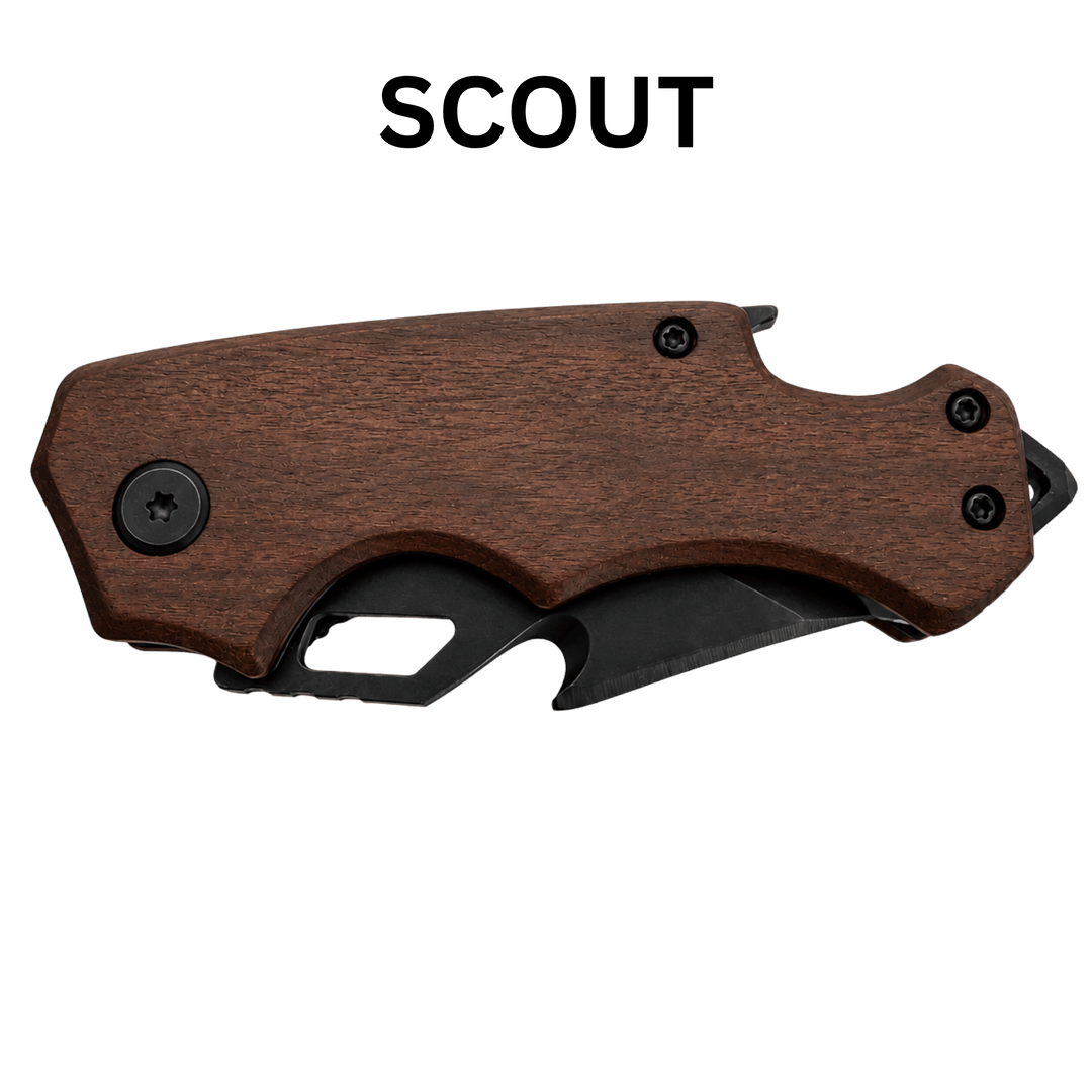 Personalized Engraved Folding Pocket Knife | 7 Wood Handle Models | Custom Name, Monogram &amp; Text | Everyday Carry (EDC) Gift