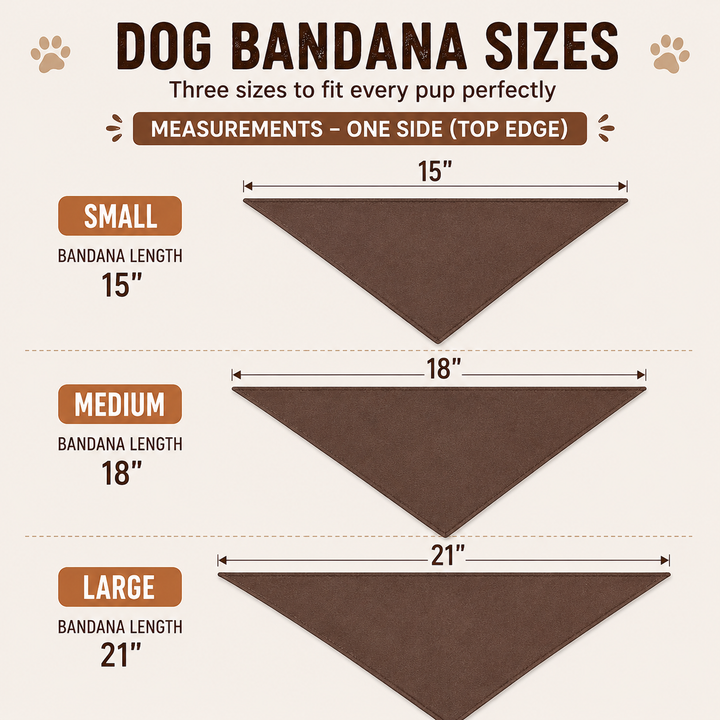 Personalized Dog Bandana - Custom Full Color Print
