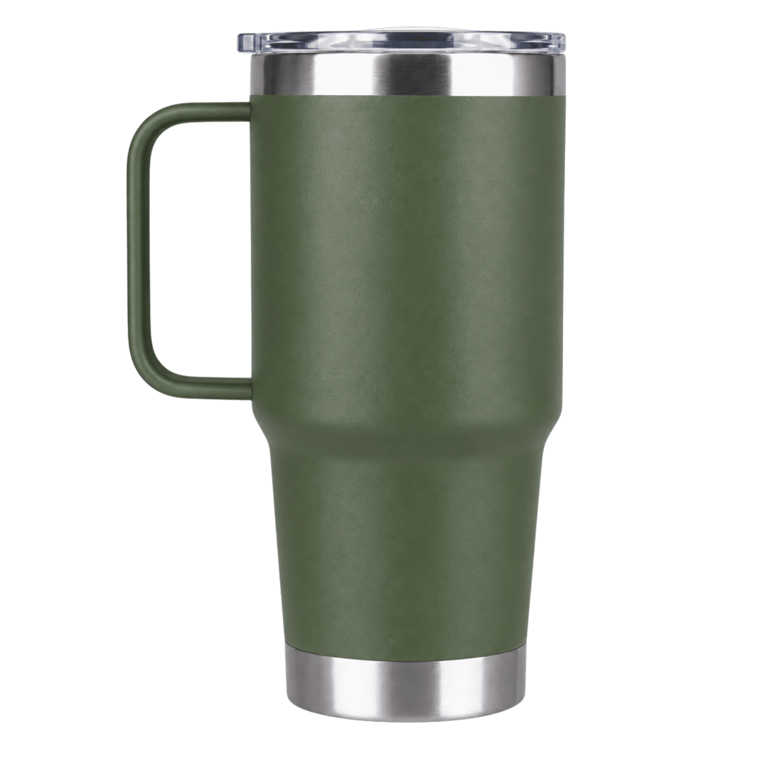 Personalized Laser Engraved 20 oz Insulated Tumbler with Handle