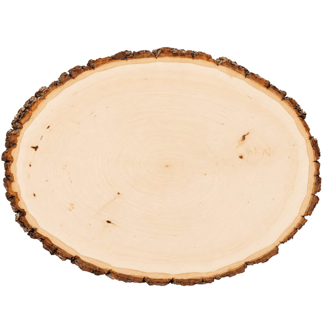 Personalized Oval Wood Photo Plaque | Full Color UV Print | Natural Basswood