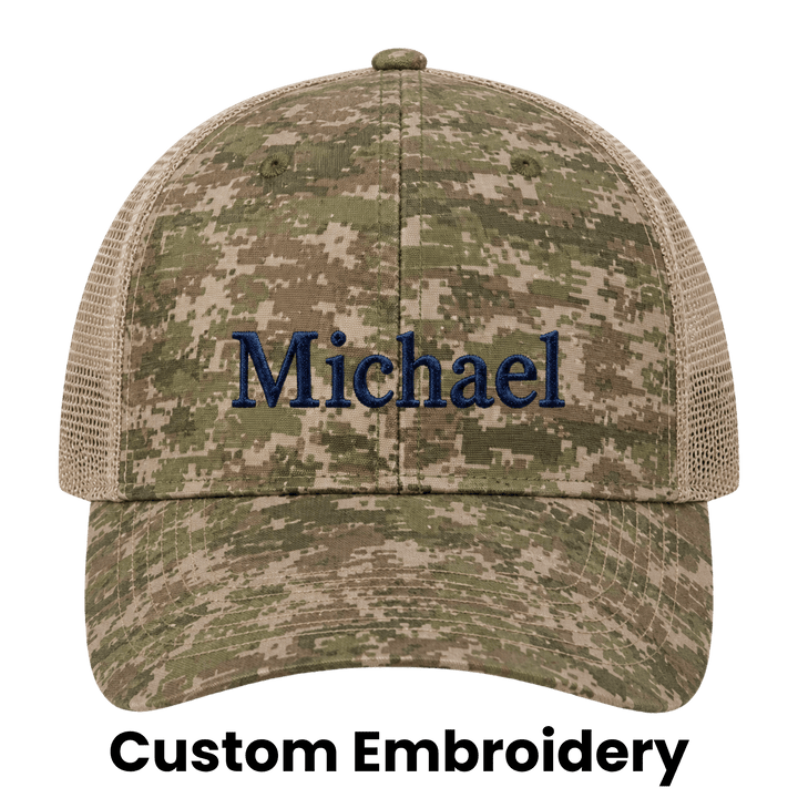 Personalized Port Authority Digi Camo Snapback Trucker Cap – Custom Embroidered Hat