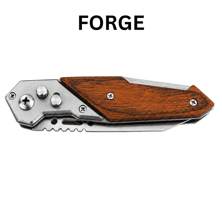Personalized Engraved Folding Pocket Knife | 7 Wood Handle Models | Custom Name, Monogram &amp; Text | Everyday Carry (EDC) Gift
