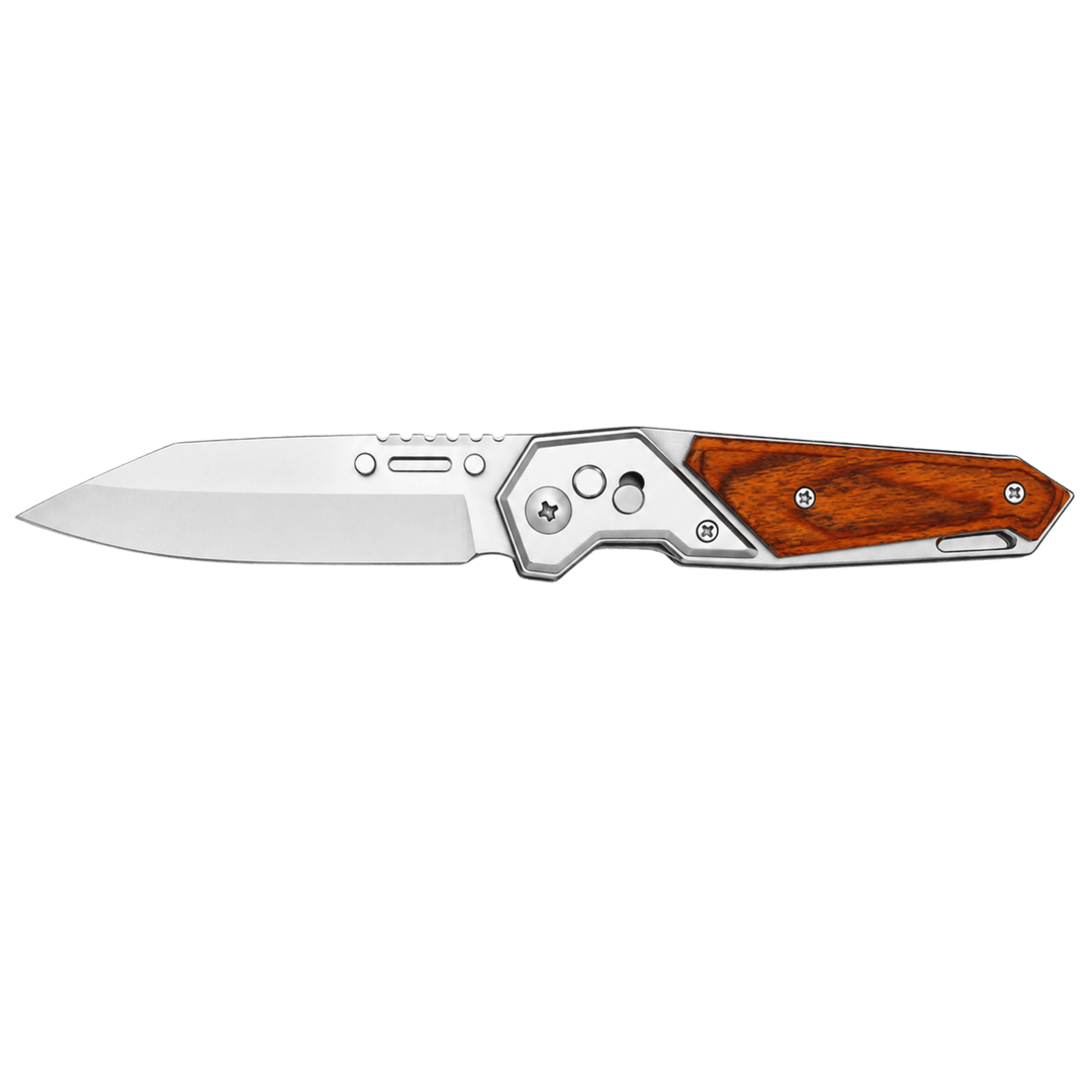 Personalized Engraved Folding Pocket Knife | 7 Wood Handle Models | Custom Name, Monogram &amp; Text | Everyday Carry (EDC) Gift