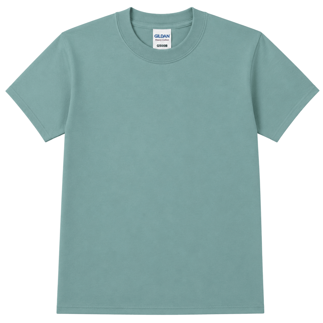 Personalized Gildan G500B Youth Heavy Cotton™ T-Shirt – Custom Embroidered Unisex Kids Tee | Name, Monogram &amp; Text