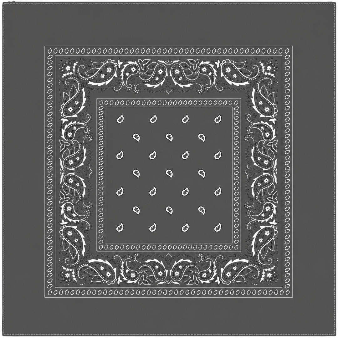 Personalized 100% Cotton Paisley Bandana – Custom Full Color DTF Printed Bandana (22" x 22")