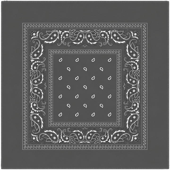 Personalized 100% Cotton Paisley Bandana – Custom Full Color DTF Printed Bandana (22" x 22")