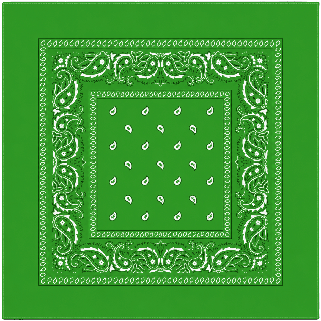 Personalized 100% Cotton Paisley Bandana – Custom Full Color DTF Printed Bandana (22" x 22")