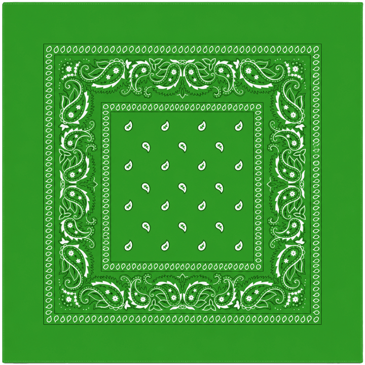 Personalized 100% Cotton Paisley Bandana – Custom Full Color DTF Printed Bandana (22" x 22")